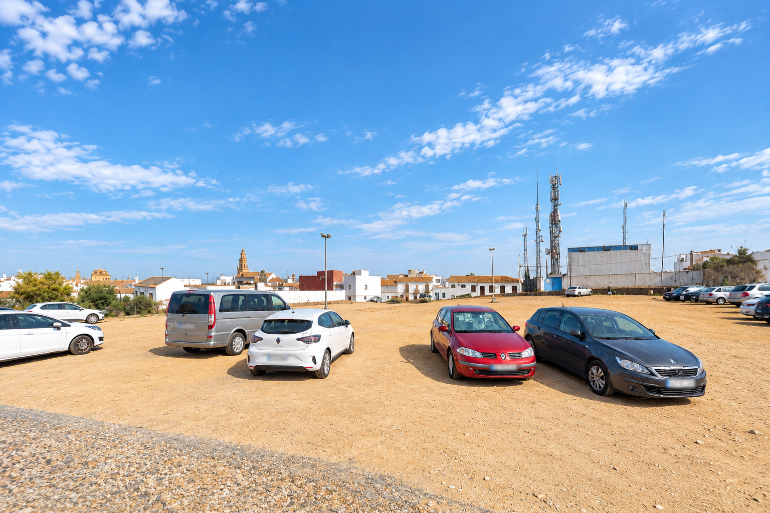 Parking gratuito en Carmona junto al Parador